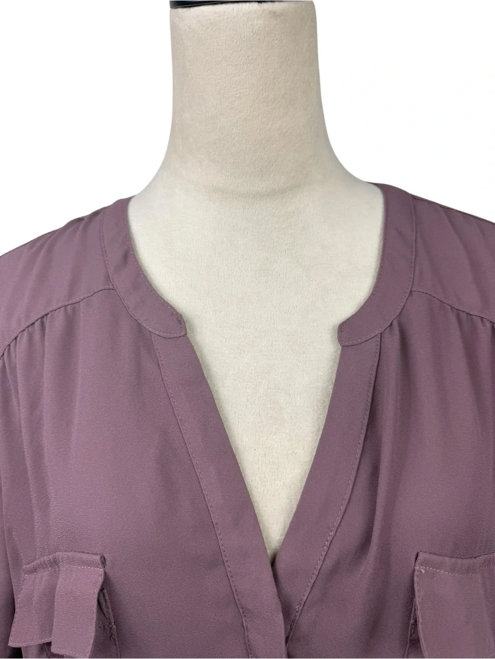 torrid Harper Mauve V-Neck Tunic with Pockets size 3-3X/22-24